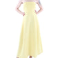 Vestido de coquetel sem alças amarelo florido Lauren Ralph Lauren feminino tamanho 10