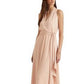 Vestido Halter Georgette Feminino Ralph Lauren Rosa Tamanho 14