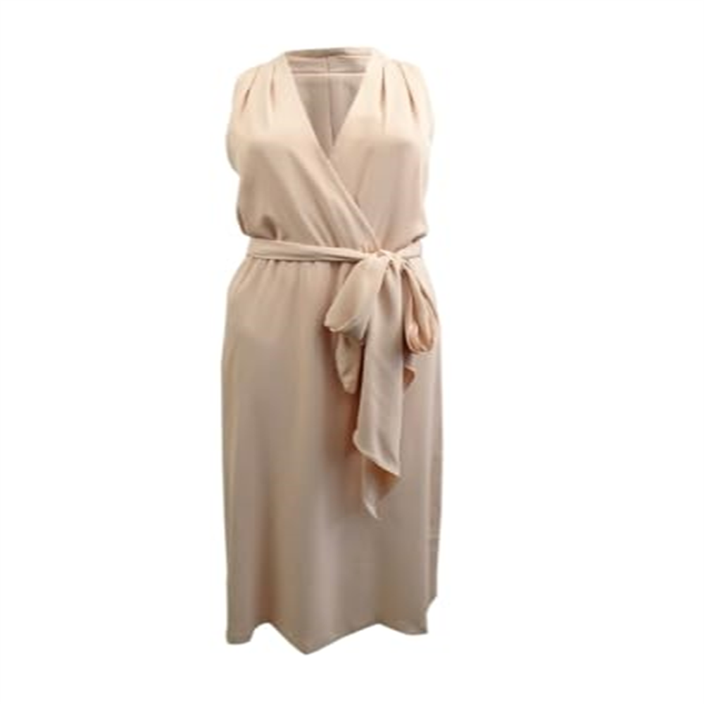 Vestido Halter Rosa Claro Feminino Lauren Ralph Lauren Tamanho 8