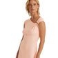 Vestido assimétrico de jersey feminino Ralph Lauren, rosa, tamanho 12