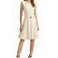 Vestido feminino Ralph Lauren com cinto e ponte branco, tamanho 6