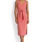 Vestido Ralph Lauren Feminino Sem Mangas em Jersey Vermelho Tamanho 16