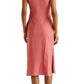 Vestido Ralph Lauren Feminino Sem Mangas em Jersey Vermelho Tamanho 16