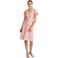 Vestido de coquetel Ralph Lauren feminino em jersey com detalhes florais, rosa, tamanho 6