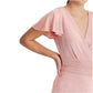 Vestido de coquetel Ralph Lauren feminino em jersey com detalhes florais, rosa, tamanho 6