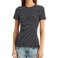 Camiseta Ralph Lauren Feminina Listrada de Algodão Elástico Azul Tamanho Pequeno Pequeno