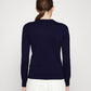 Suéter Ralph Lauren Feminino com Logo em Algodão e Mistura de Algodão Azul Tamanho P