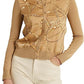 Cardigan Ralph Lauren Feminino Estampa Equestre Marrom Tamanho P