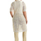 Cardigan Ralph Lauren Pointelle com manga bufante, branco, tamanho 1X