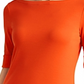 Blusa Ralph Lauren Feminina Gola Canoa Laranja Tamanho P