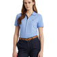 Blusa Ralph Lauren Feminina Manga Curta Gola Roxa Tamanho P