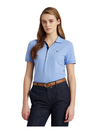 Blusa Ralph Lauren Feminina Manga Curta Gola Roxa Tamanho P