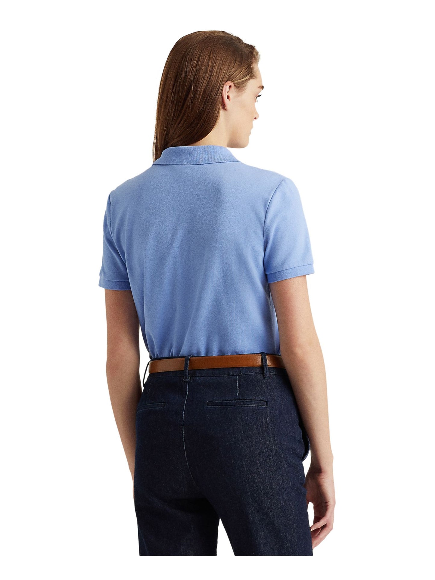 Blusa Ralph Lauren Feminina Manga Curta Gola Roxa Tamanho P