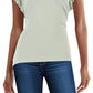 Camiseta Ralph Lauren Feminina Manga Flutter Verde Tamanho XXG