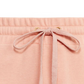 Saia evasê Ralph Lauren feminina bordada, com babados, cintura elástica, cordão, sem forro, comprimento até o joelho, rosa, tamanho extragrande