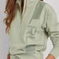Ralph Lauren Moletom Feminino com Zíper, Bainha e Punhos Canelados e Logotipo Gráfico, Verde, Tamanho Médio