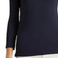 Blusa Ralph Lauren Feminina Assimétrica Gola Mock Azul Tamanho X-S