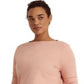 Blusa Ralph Lauren Feminina de Algodão Misto com Decote Canoa Rosa Tamanho 1X