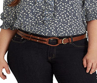 Blusa Ralph Lauren Feminina Floral Crepe Azul Tamanho 2X