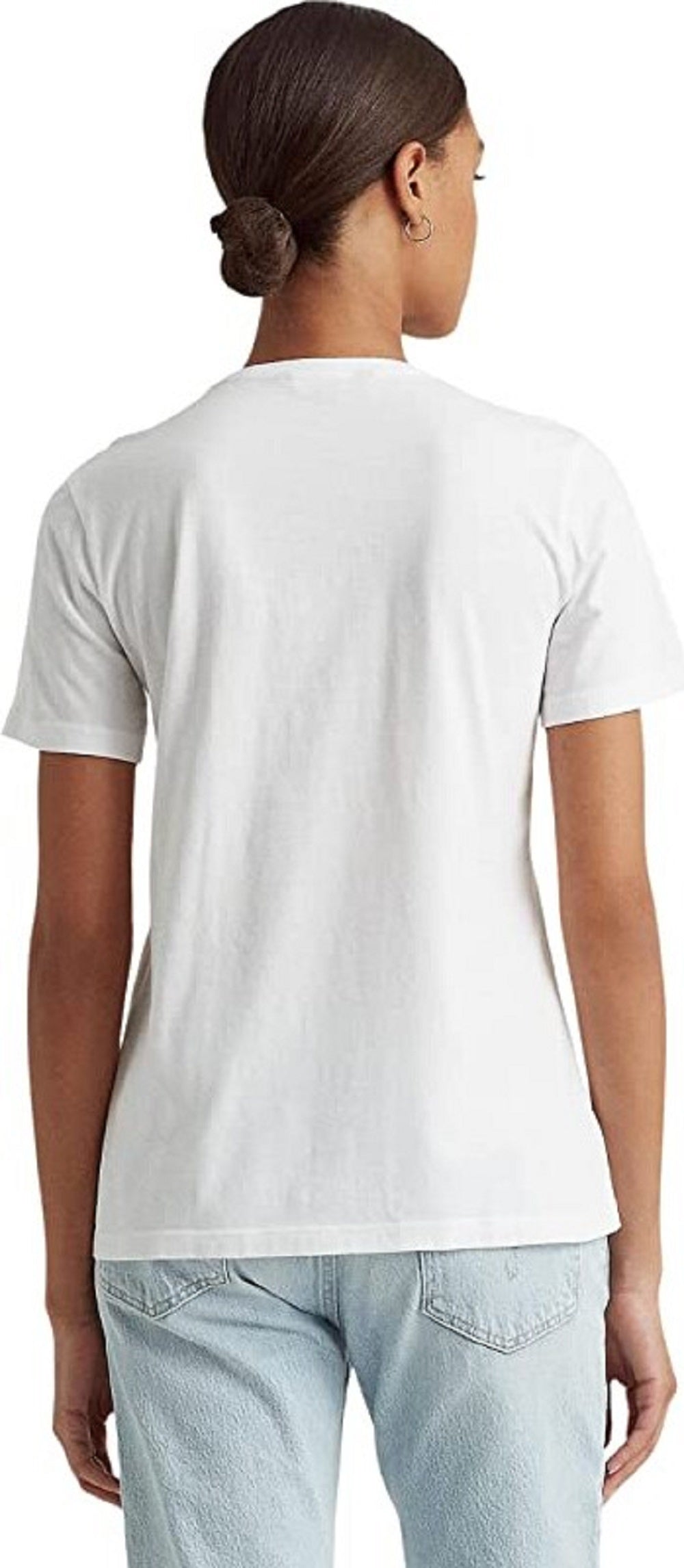 Camiseta Ralph Lauren Feminina com Logo e Ilhós, Branca, Tamanho XG