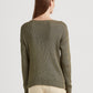 Suéter Ralph Lauren Feminino de Malha com Mistura de Algodão e Cabo, Verde, Tamanho XS