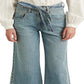 Calça jeans cropped feminina Ralph Lauren, azul, tamanho 6