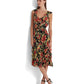 Vestido Ralph Lauren Feminino Floral Crinkle Georgette Preto Tamanho 2