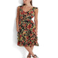Vestido Ralph Lauren Feminino Floral Crinkle Georgette Preto Tamanho 12 Petite