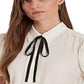 Camisa Ralph Lauren Feminina Crinkle Georgette Manga Bufante Marrom Tamanho X-G