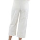 Calça Ralph Lauren Feminina Pregueada Stretch no Tornozelo Branca