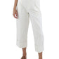 Calça Ralph Lauren Feminina Pregueada Stretch no Tornozelo Branca