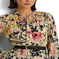 Vestido Ralph Lauren Feminino Floral Algodão Voile Amarelo Tamanho 6