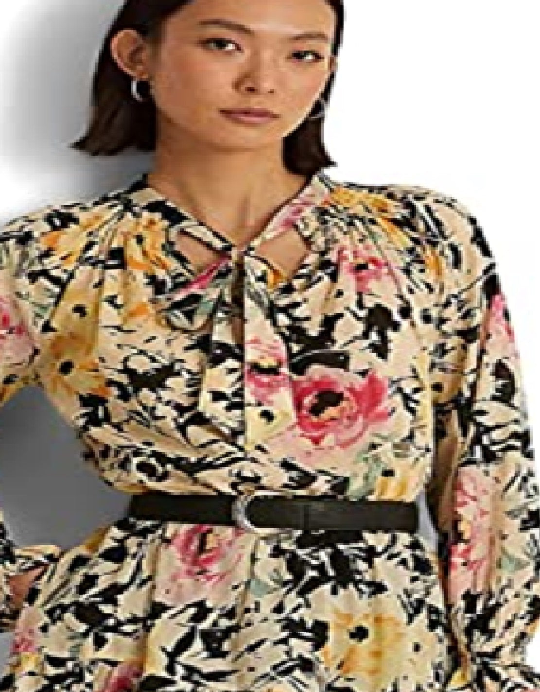 Vestido Ralph Lauren Feminino Floral Algodão Voile Amarelo Tamanho 6
