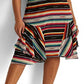 Vestido Ralph Lauren Feminino Listrado Crinkle Georgette Sem Mangas Preto Tamanho 10