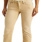 Calça Jeans Ralph Lauren Feminina Cintura Média Reta Marrom Tamanho 2 Petite