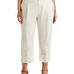 Calça Ralph Lauren Feminina de Algodão Elástico, Branca, Tamanho 18W