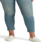 Calça jeans skinny Ralph Lauren feminina de cintura alta, azul, tamanho 16W