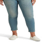 Calça jeans skinny Ralph Lauren feminina de cintura alta, azul, tamanho 22W