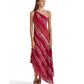 Vestido Ralph Lauren Feminino Listrado Um Ombro Crinkled Georgette Tamanho Sortido 8