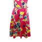 Vestido de coquetel com cinto floral Ralph Lauren feminino, rosa, tamanho 6