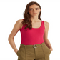Camiseta regata feminina Ralph Lauren de algodão misto rosa tamanho pequeno