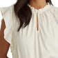Blusa Ralph Lauren Feminina Manga Flutter Jersey Branca Tamanho P