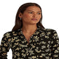 Camisa Ralph Lauren Feminina Floral Stretch Jersey Preta Tamanho Grande