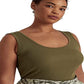 Regata Ralph Lauren Feminina de Algodão Elástico Verde Tamanho 3X