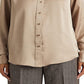 Camisa Ralph Lauren Charmeuse de cetim feminina marrom tamanho pequeno