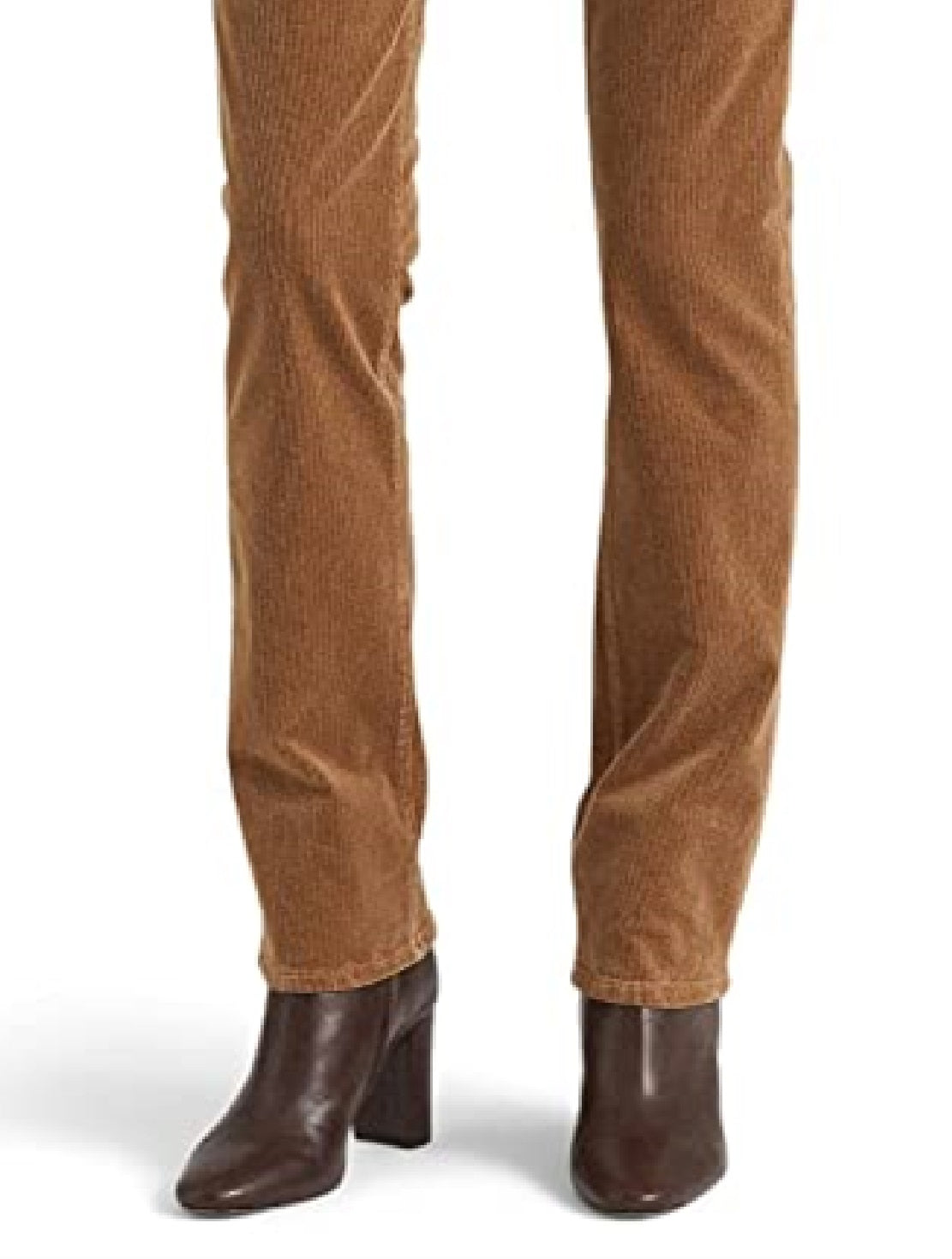 Calça Ralph Lauren Feminina Veludo Cotelê Cintura Média Reta Marrom Tamanho 14