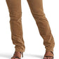 Calça Ralph Lauren Feminina Veludo Cotelê Cintura Média Reta Marrom Tamanho 12