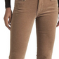 Calça Ralph Lauren Feminina Veludo Cotelê Cintura Média Reta Marrom Tamanho 16