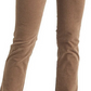 Calça Ralph Lauren Feminina Veludo Cotelê Cintura Média Reta Marrom Tamanho 16