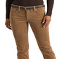 Calça Ralph Lauren Feminina Veludo Cotelê Cintura Média Reta Marrom Tamanho 8